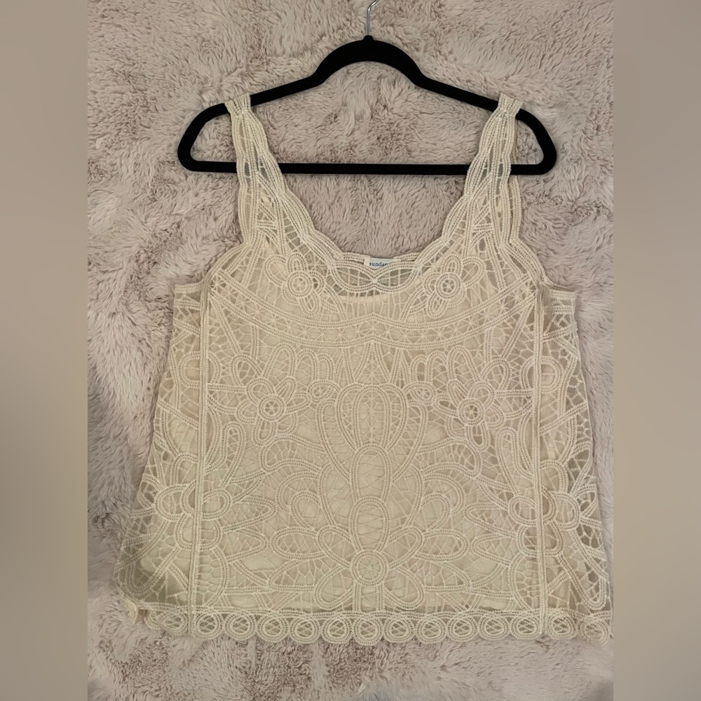 Sundance Ivory Lace Camisole